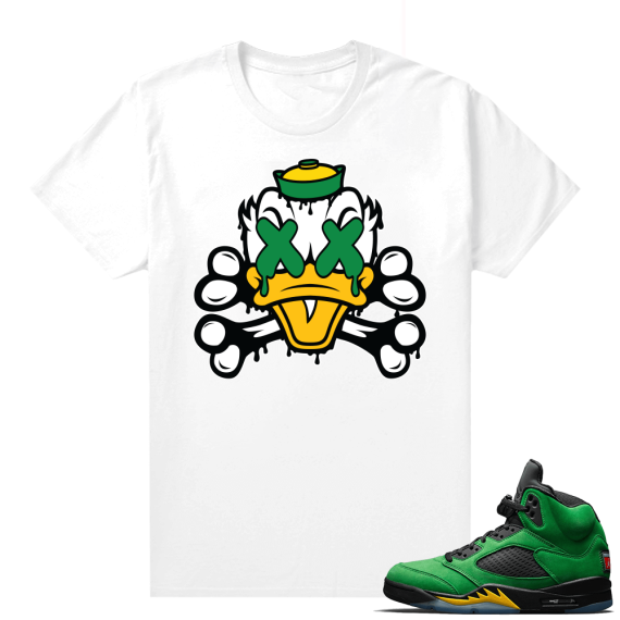 Oregon 5s sneaker tees shirts - White - Duck Drip