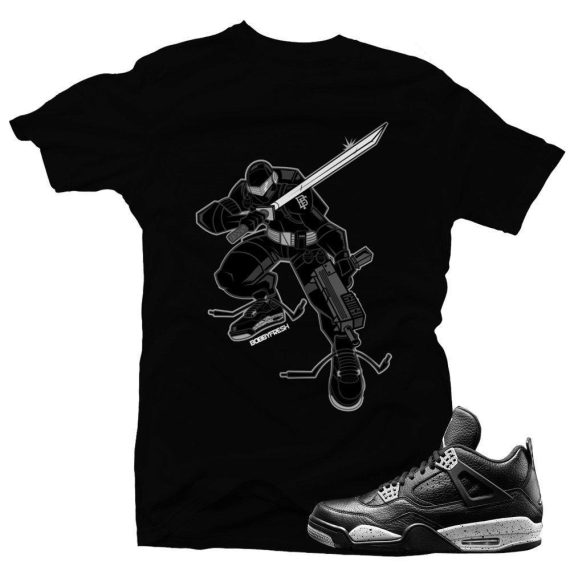 Oreo 4s matching sneaker tees shirts |Covert Ninja sneaker Tee White | Streetwear Online