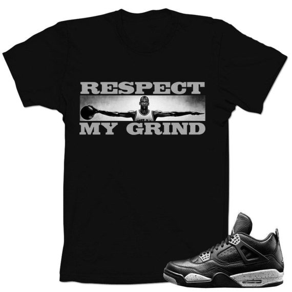 Oreo 4s matching shirts sneaker tees |Respect sneaker Tee Black | Streetwear Online