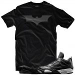 Oreo 4s matching sneaker tees shirts |Dark Knight sneaker Tee Black | Streetwear Online