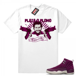 Pablo Escobar Plata O Plomo Bordeaux 12s t shirt - White Tee