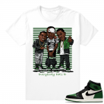 Pine Green 1 matching shirt | Everybody Eats B | White shirt