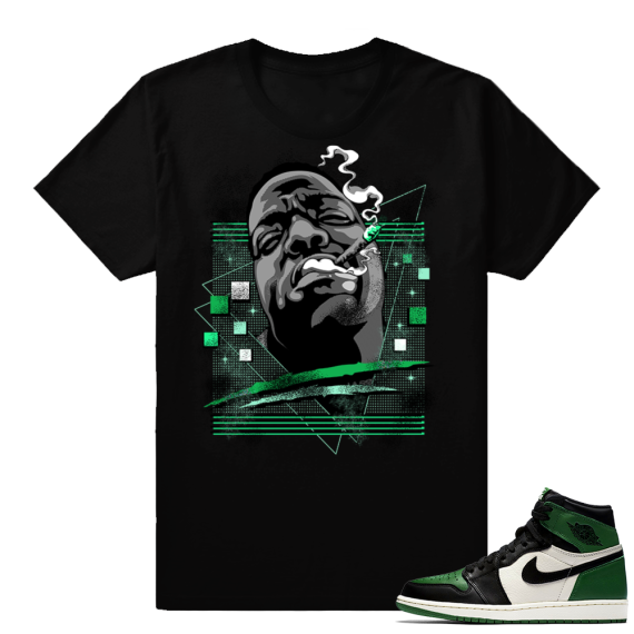 Pine Green 1s | Biggie | Black shirt