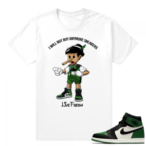 Pine Green 1s Sneakerhead Pinocchio | White shirt