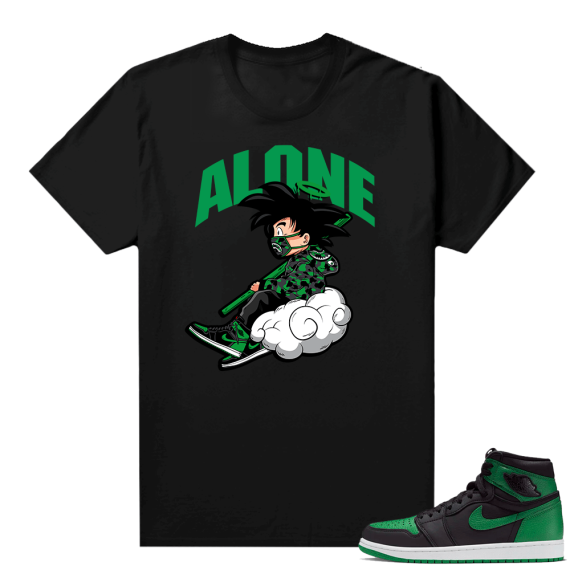 Pine Green 1s shirt Black - Alone