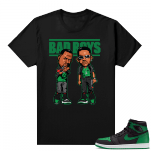 Pine Green 1s shirt Black - Bad Boys