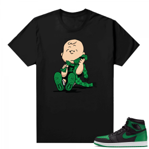 Pine Green 1s shirt Black - Designer Charlie