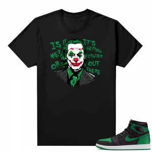 Pine Green 1s shirt Black - Joker