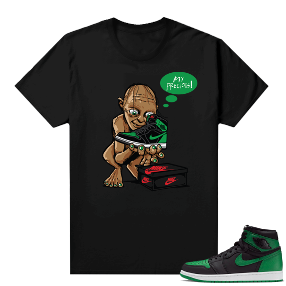 Pine Green 1s shirt Black - My Precious