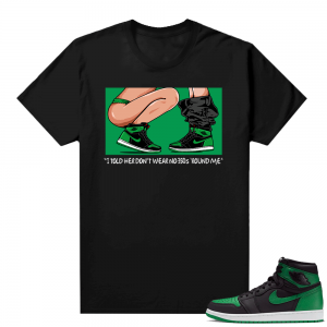 Pine Green 1s shirt Black - No 350s