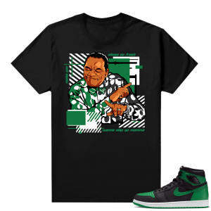 Pine Green 1s shirt Black - Shoes So Fresh