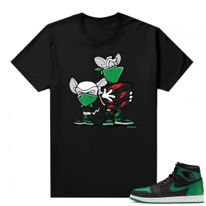 Pine Green 1s shirt Black - Sneaker Heist