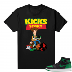 Pine Green 1s shirt Black - Kicks Story