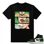 Pine Green Jordan retro 1 shirt | Blunts | Black shirt