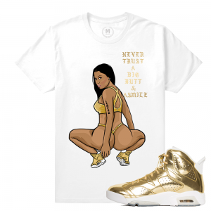 Match Jordan 6 Pinnacle | Big Butt & A Smile | White T shirt