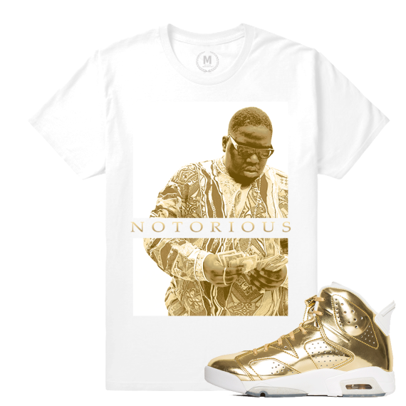 Match Jordan 6 Pinnacle | Notorious | White T shirt