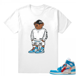 Polo Bear Off-white Jordan 1 Shirt  White Tee