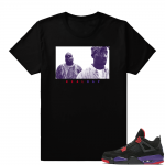 Raptor 4s Big and Pac Real Rap Shirt  Black Tee