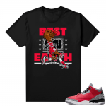 Red Cement 3s shirt black - Best On Earth