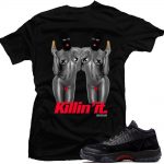 Referee 11s Low | Matching shirt 'Killin it' | Black Shirt