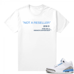 Retro 3 Jordan shirt match - White tee - Not A Reseller