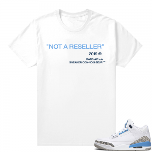 Retro 3 Jordan shirt match - White tee - Not A Reseller