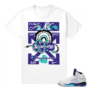 Retro 5 Fresh Prince shirt | Designer Mashup | White shirt