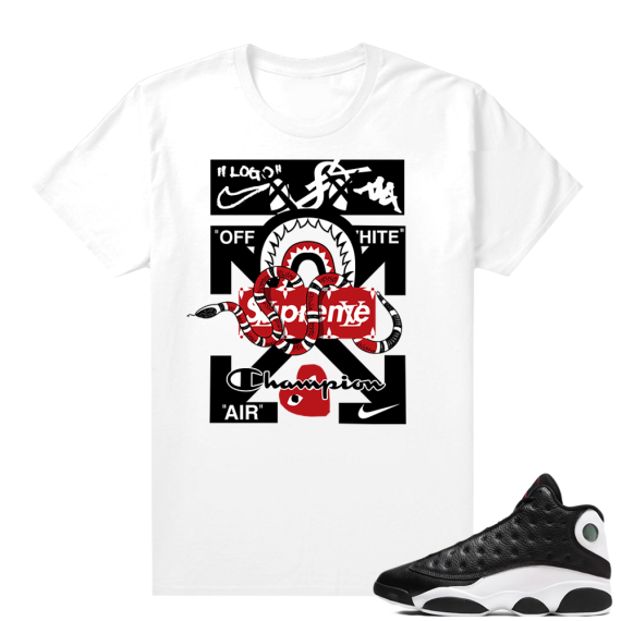 Reverse He Got Game Jordan 13 shirt White - Designer Mashup