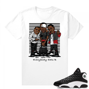 Reverse He Got Game Jordan 13 shirt White - Everybody Eats B