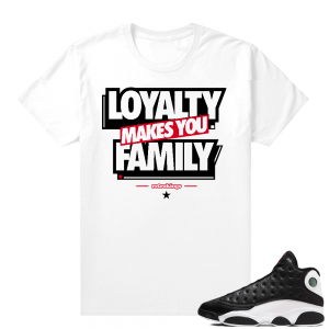 Reverse He Got Game Jordan 13 shirt White - Family