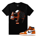 Match Reverse Shattered Backboard 1s Jordan Retro | Venom | Black T shirt