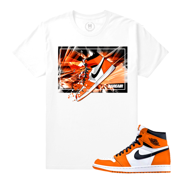 Match Reverse Shattered Backboard 1s Jordan Retro | Shattered Ones | White T shirt