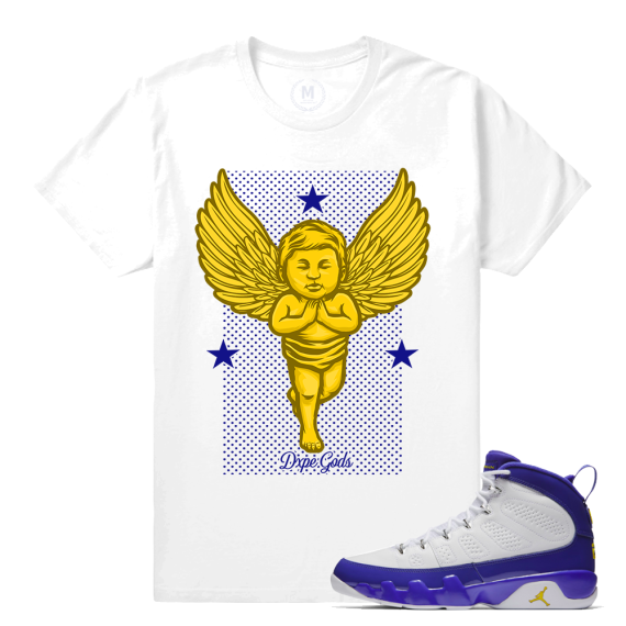 Match Jordan 9 Kobe | Praying Angel | White T shirt