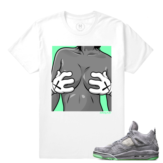 Match Jordan 4 | 4 Hands | White T shirt