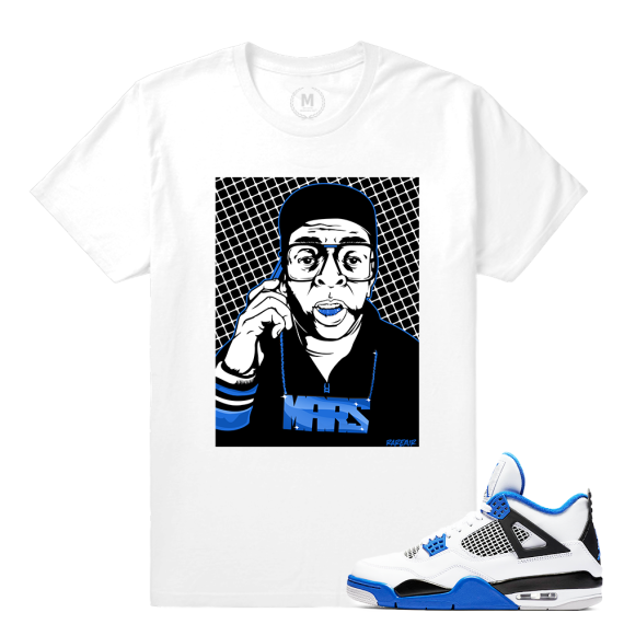 Match Jordan 4 Motorsport | Spike Lee Mars | White T shirt