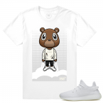 Match Yeezy Boost 350 V2 Cream White | Pablo Bear Boost | White T shirt