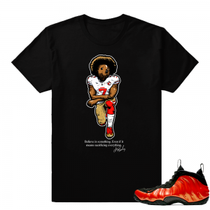 Nike Foamposite Habanero | Kaepernick Bear | Black shirt