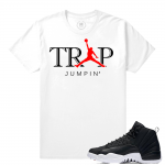 Match Neoprene 12s Jordan Retro | Trap Jumpin | White T shirt