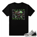 Match Jordan 3 Chlorophyll | Gang Gang | Black shirt