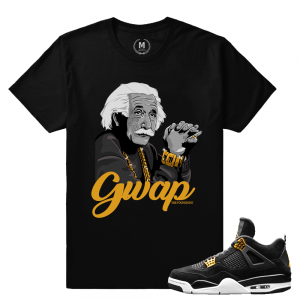 Match Jordan 4 Royalty | GWAP | Black T shirt