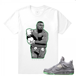 Match Jordan 4 | Tyson Hands | White T shirt