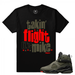 Match Jordan 8 Take Flight | Like Mike | Black T shirt