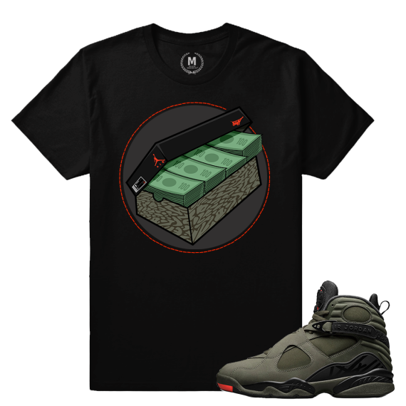 Match Jordan 8 Take Flight | Shoe Money | Black T shirt