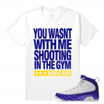 Match Jordan 9 Kobe | Shooting | White T shirt