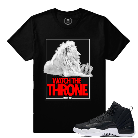 Match Neoprene 12s Jordan Retro | Watch the Throne | Black T shirt