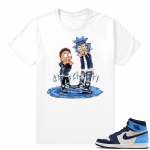 Obsidian UNC 1s | Get Schwifty | White Shirt