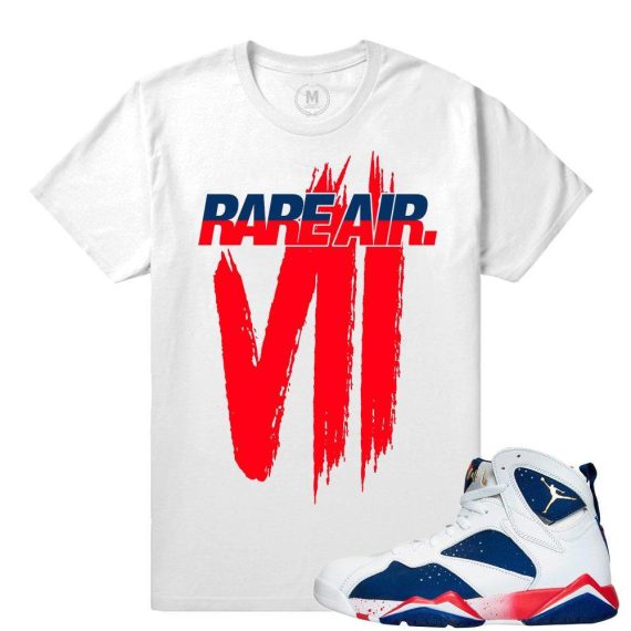 Match Jordan 7 Tinker Alternate |Rare Air VII| White T shirt