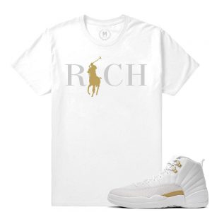 Match OVO 12 Jordan Retro| Country Club Rich | White T shirt