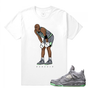 Match Jordan 4  | White T shirt