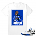 Match Jordan 4 Motorsport | Metro Boomin | White T shirt